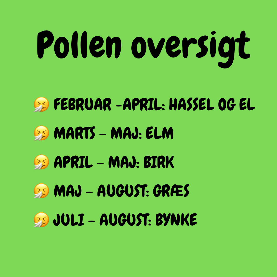 🍀🤧POLLEN OG AKUPUNKTUR🤧🍀